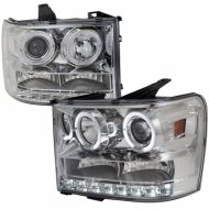 GMC SIERRA 1500/2500/3500 2007-2013 CHROME HEADLIGHT